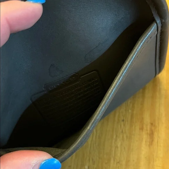 Coach Vintage Abbie Zip Gray Glove tanned leather crossbody Style 9017 - Picture 8 of 15